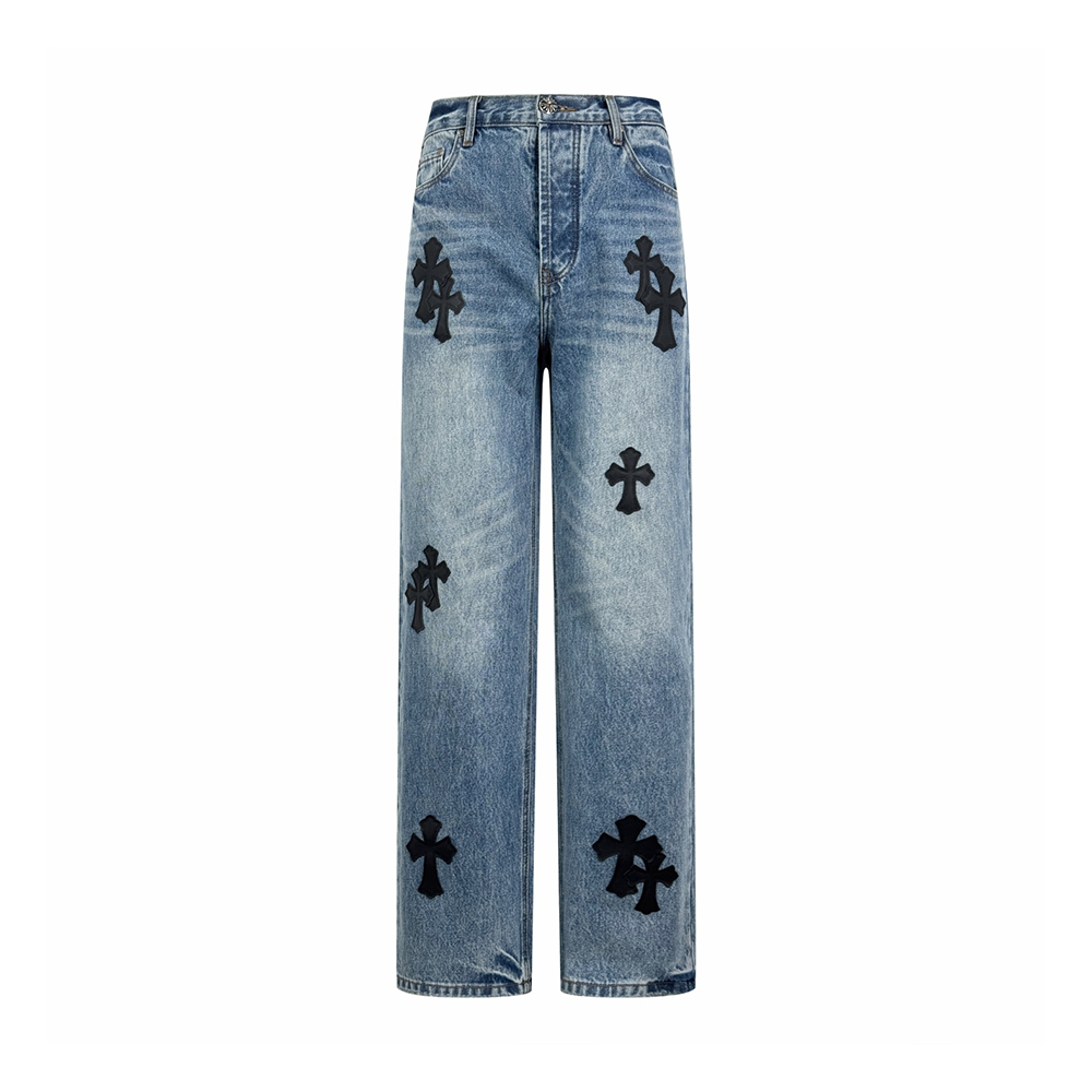 NIGO Chrome Hearts Cross Logo Jeans #nigo336107