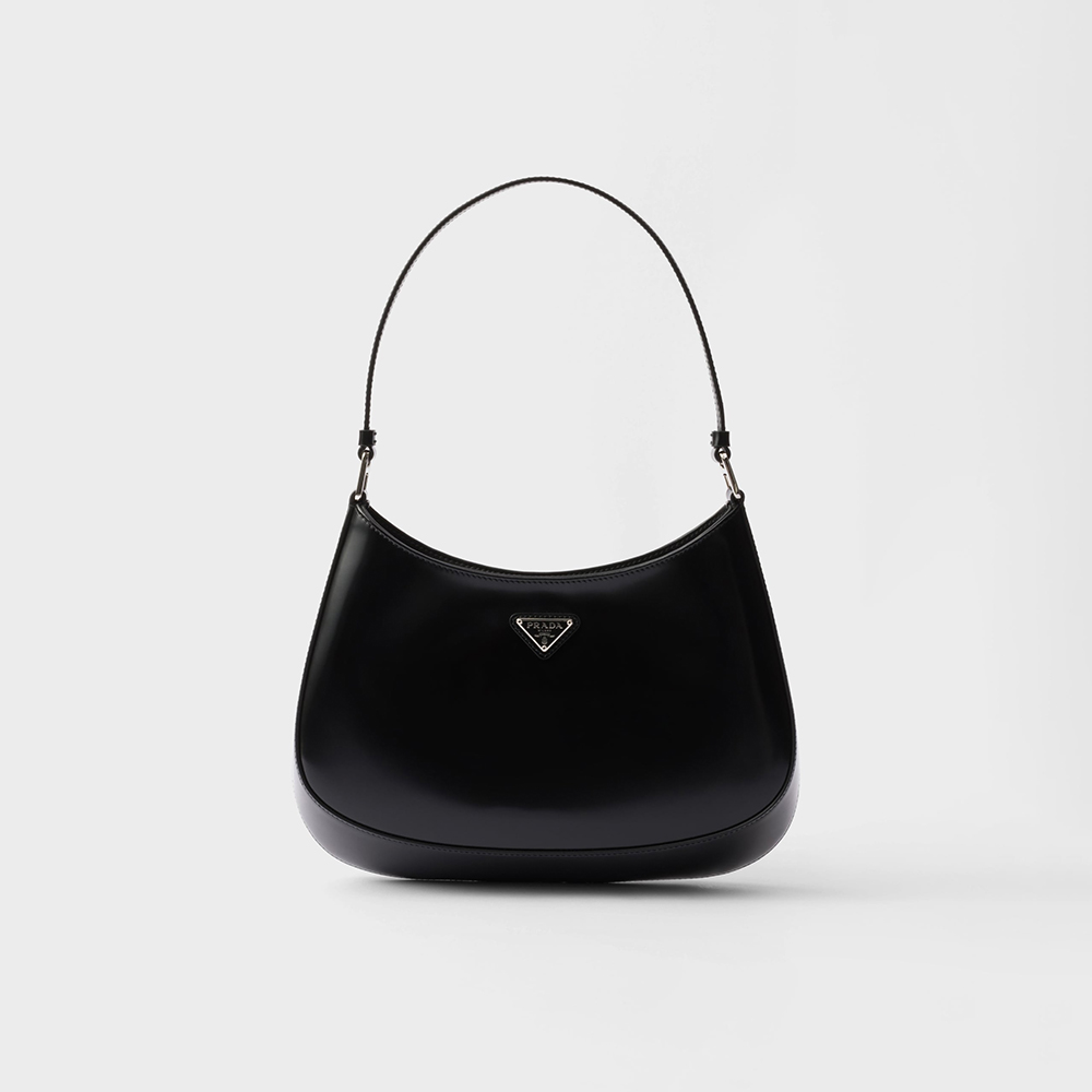 PRADA Black Prada Cleo Brushed Leather Shoulder Bag #nigo336148