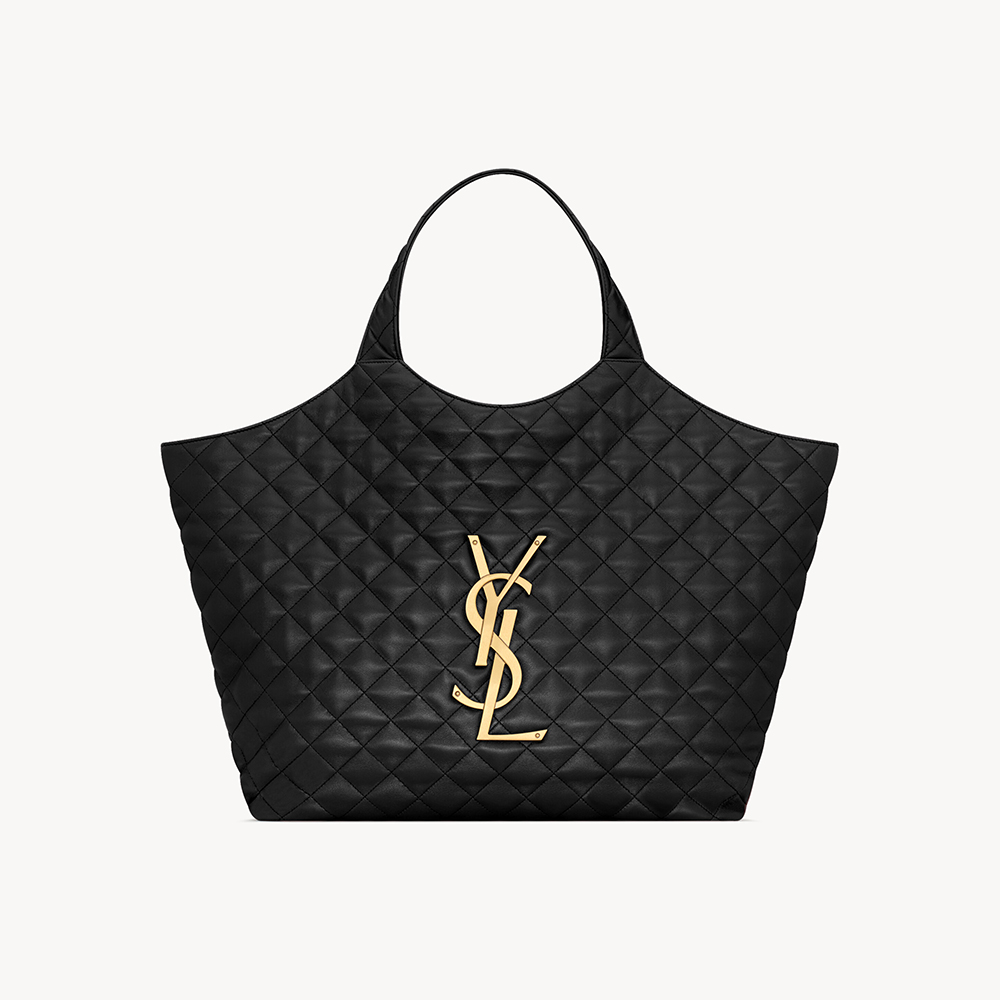 NIGO Saint Laurent ICARE quilted lambskin in Black #nigo336145