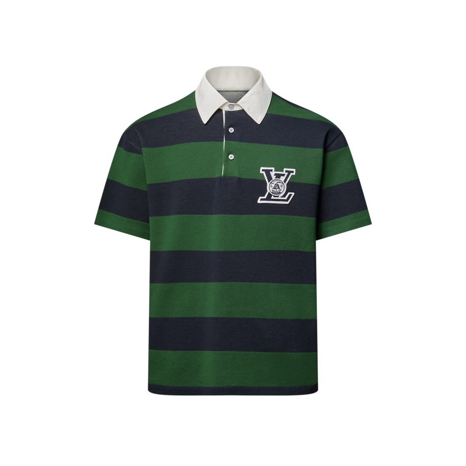 临时--New Arrival: Striped Short-Sleeve Polo Shirt 335965