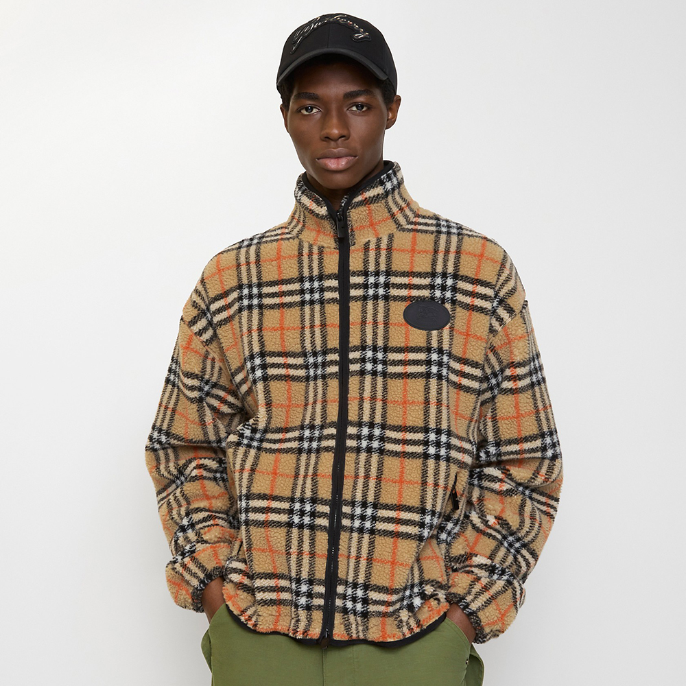 NIGO Burberry Check Wool Cashmere Blend Fleece #nigo336391