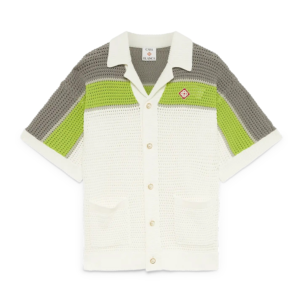 NIGO Casablanca Stripe Crochet Shirt Shorts #nigo336490