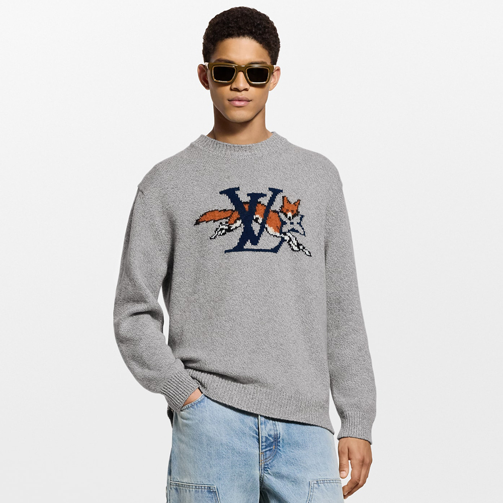 NIGO Louis Vuitton Chunky Wool-Cashmere Crewneck #nigo336563