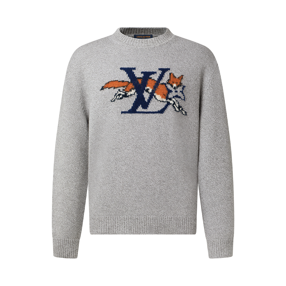 NIGO Louis Vuitton Chunky Wool-Cashmere Crewneck #nigo336563