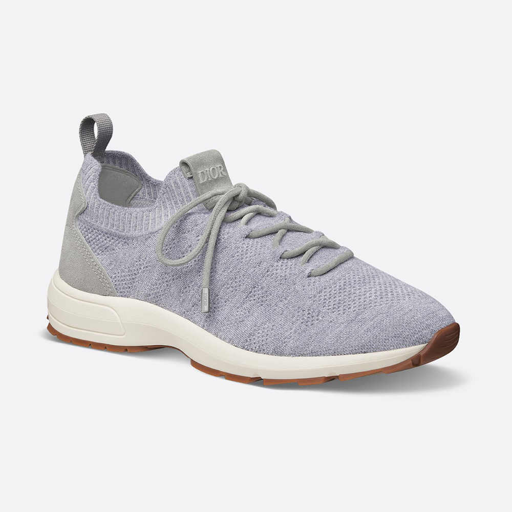 NIGO DIOR B80 Lounge Sneaker Dior Gray Cannage Cashmere Wool and Silk Knit with Dior Gray Suede#nigo336623