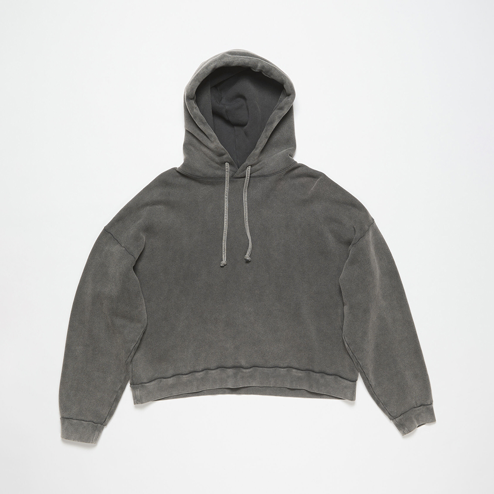 NIGO Acne Studios Hooded Sweater logo patch Faded Black #nigo336605