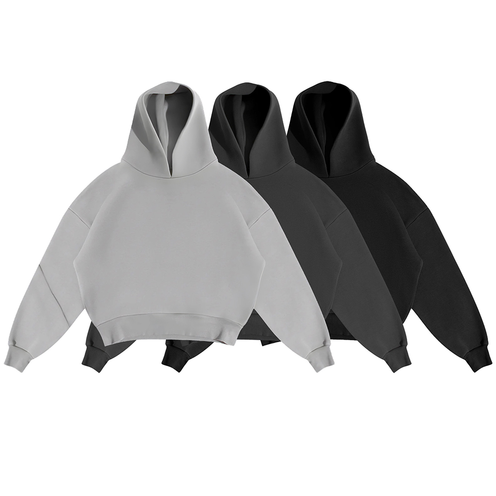 NIGO Simple Solid Color Short Boxy Sweatshirt Pants Hoodie