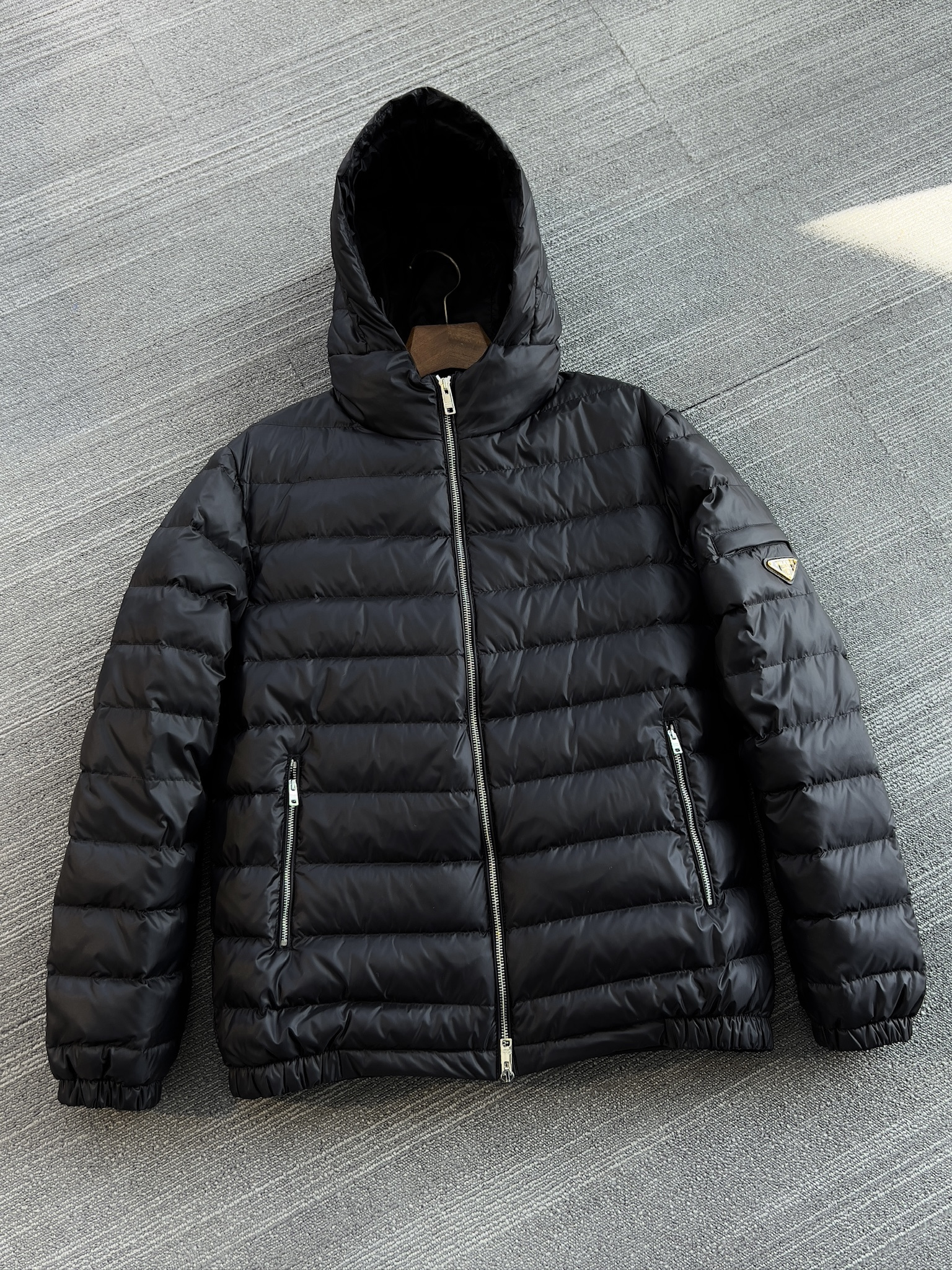 NIGO Prada Piumino Nylon Down Jacket Nero #nigo336637
