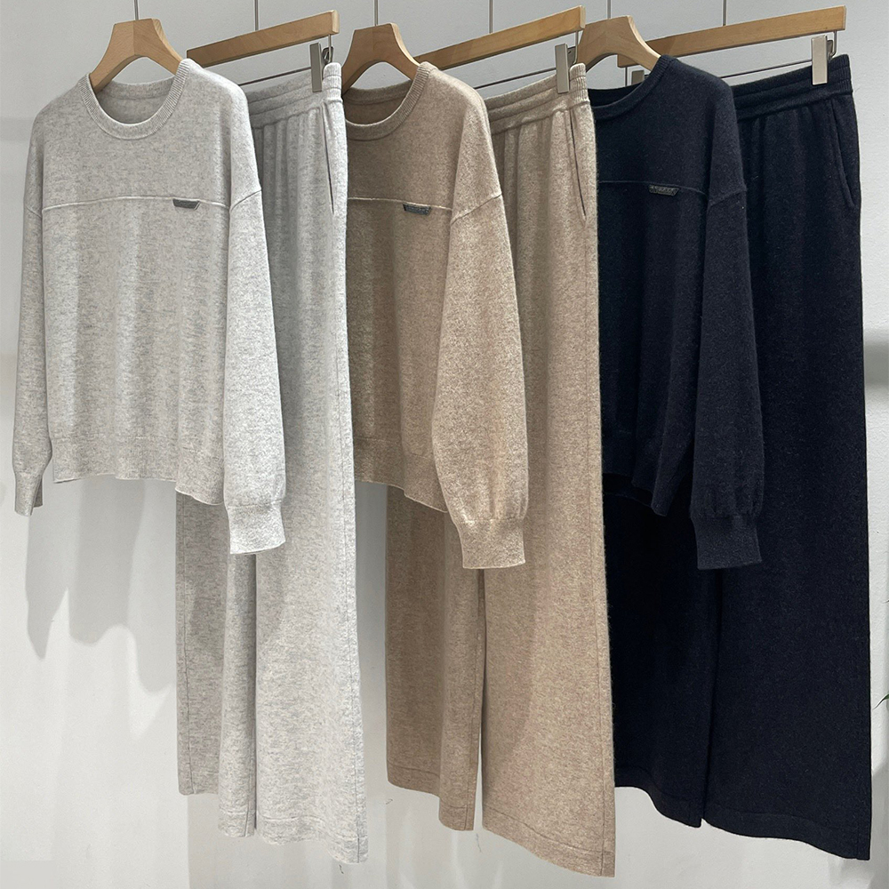 NIGO Brunello Cucinelli Round Neck Wide Leg Casual Suit #nigo336648