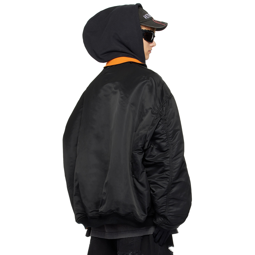 NIGO VETEMENTS Black Alpha Industries Edition Reversible Bomber Jacket #nigo336747