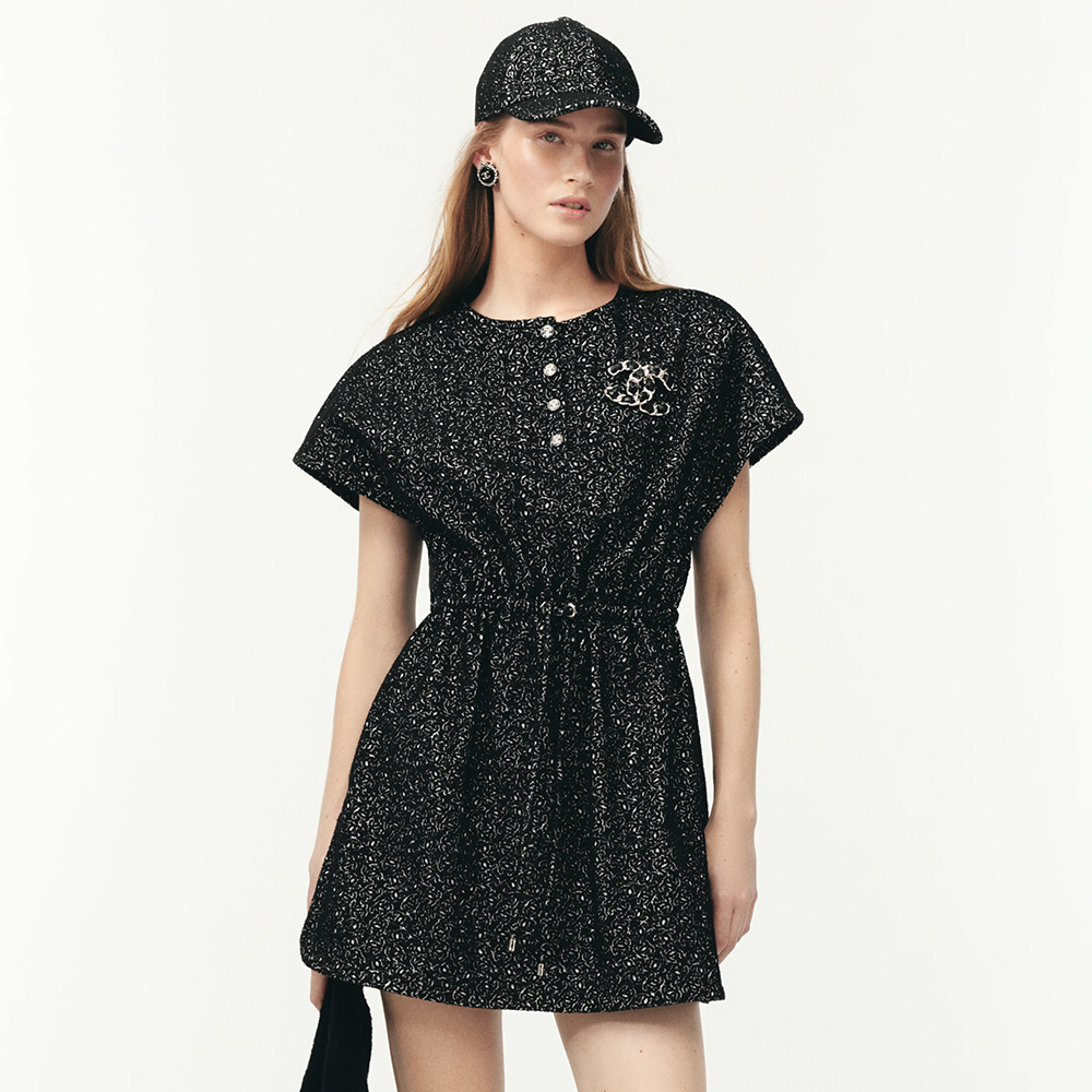 NIGO Chanel 25M Coco Beach Beach Series Round Neck Button First Embroidered Logo Short Sleeve Dress #nigo336789