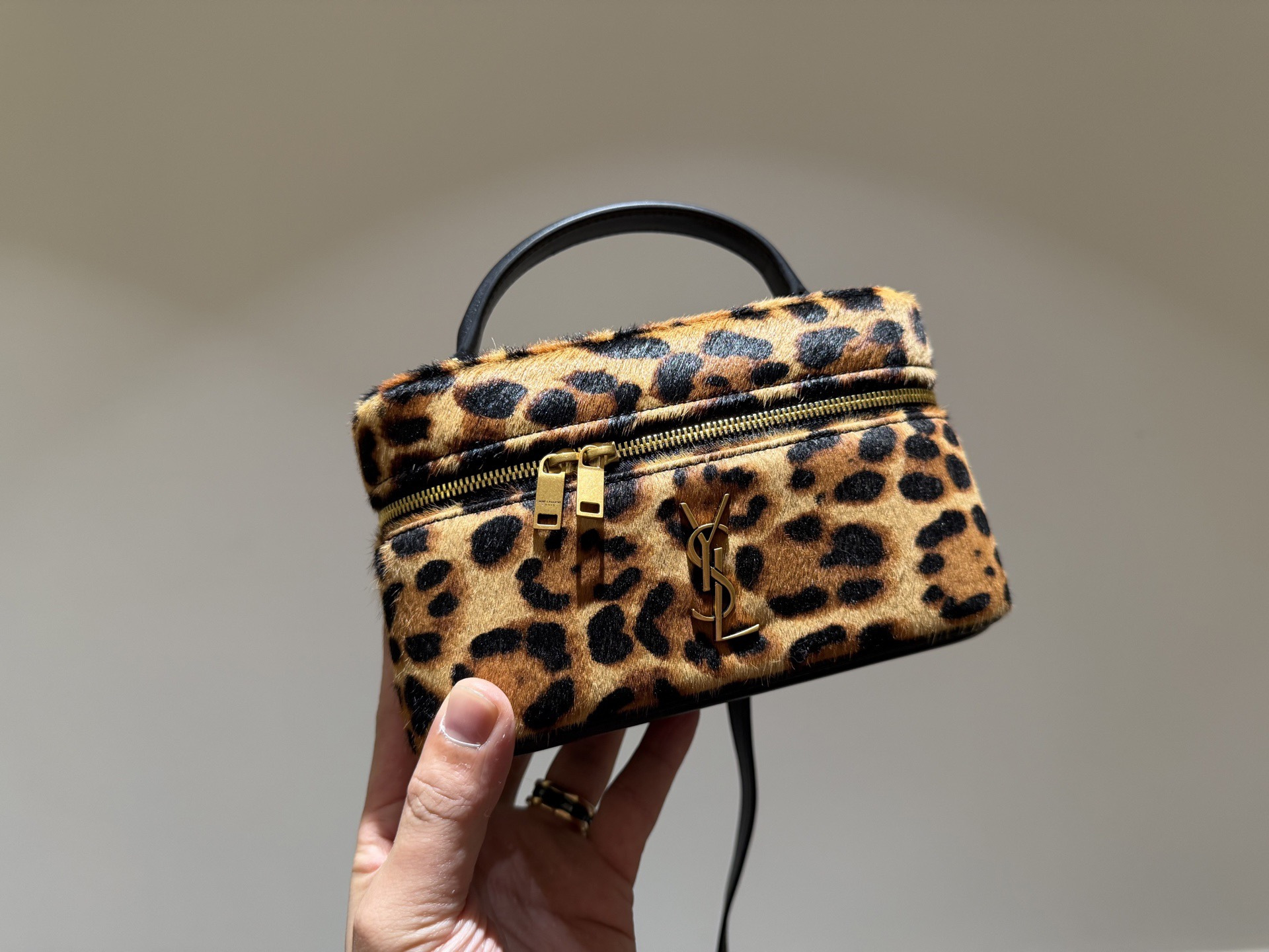 NIGO Saint Laurent GABY vanity bag in pony hair leather in Brown #nigo336879