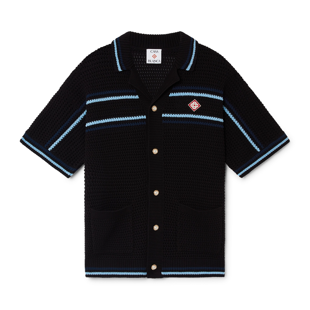 NIGO Casablanca Tennis Cotton Crochet Short Sleeve Shirt Shorts Suit #nigo336882