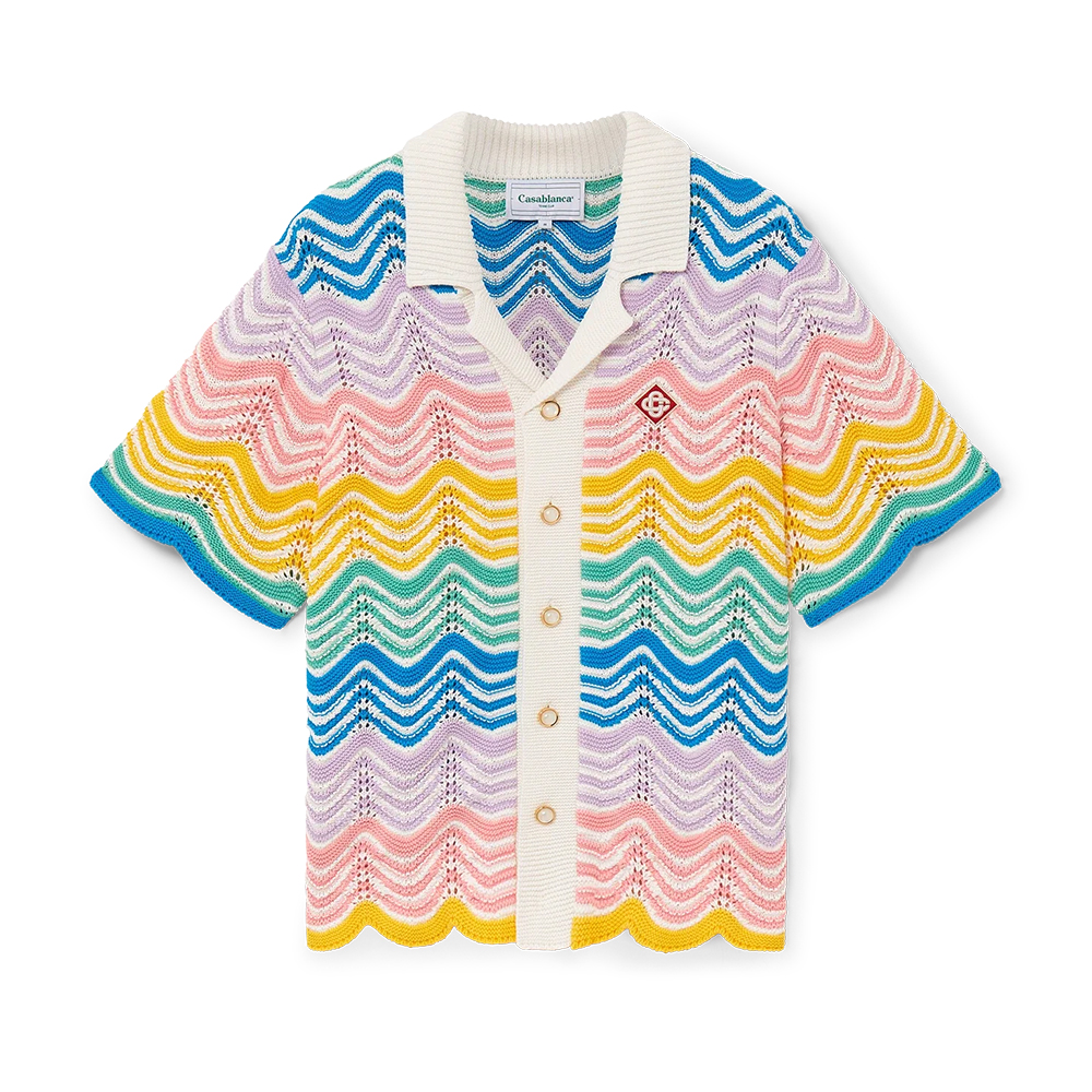 NIGO Casablanca Paris Gradient Wave Knit Shirt Shorts #nigo336937