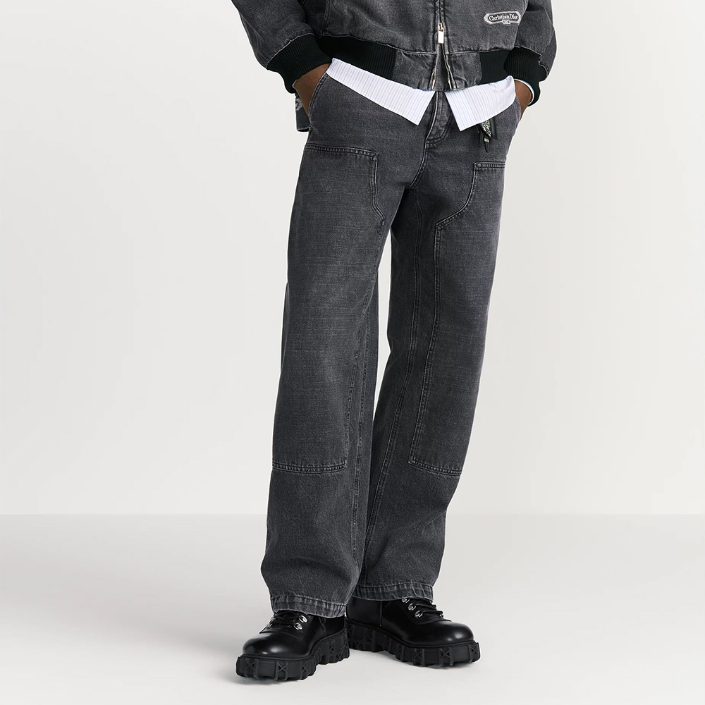 NIGO DIOR CD Box Pants Gray Cotton Twill #nigo336939