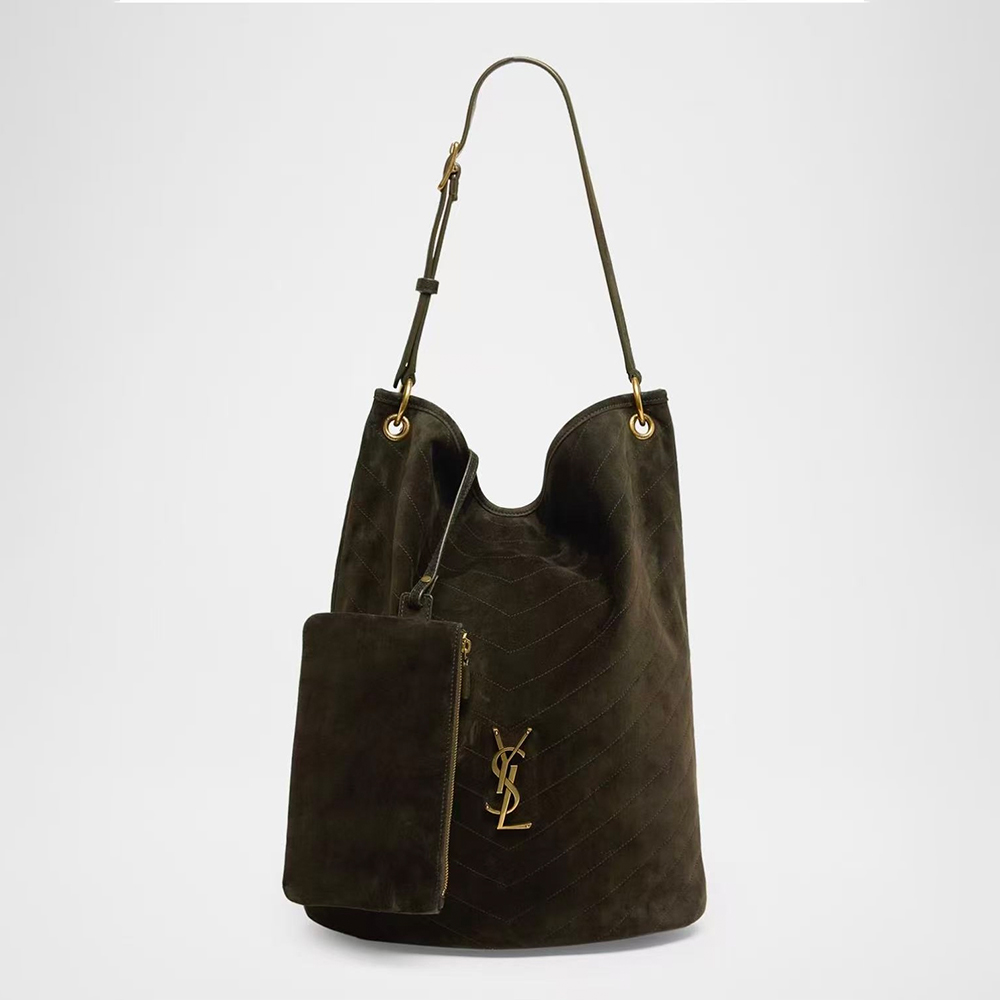 NIGO Saint Laurent NIKI Supple Bucket in Suede in Brown #nigo337074