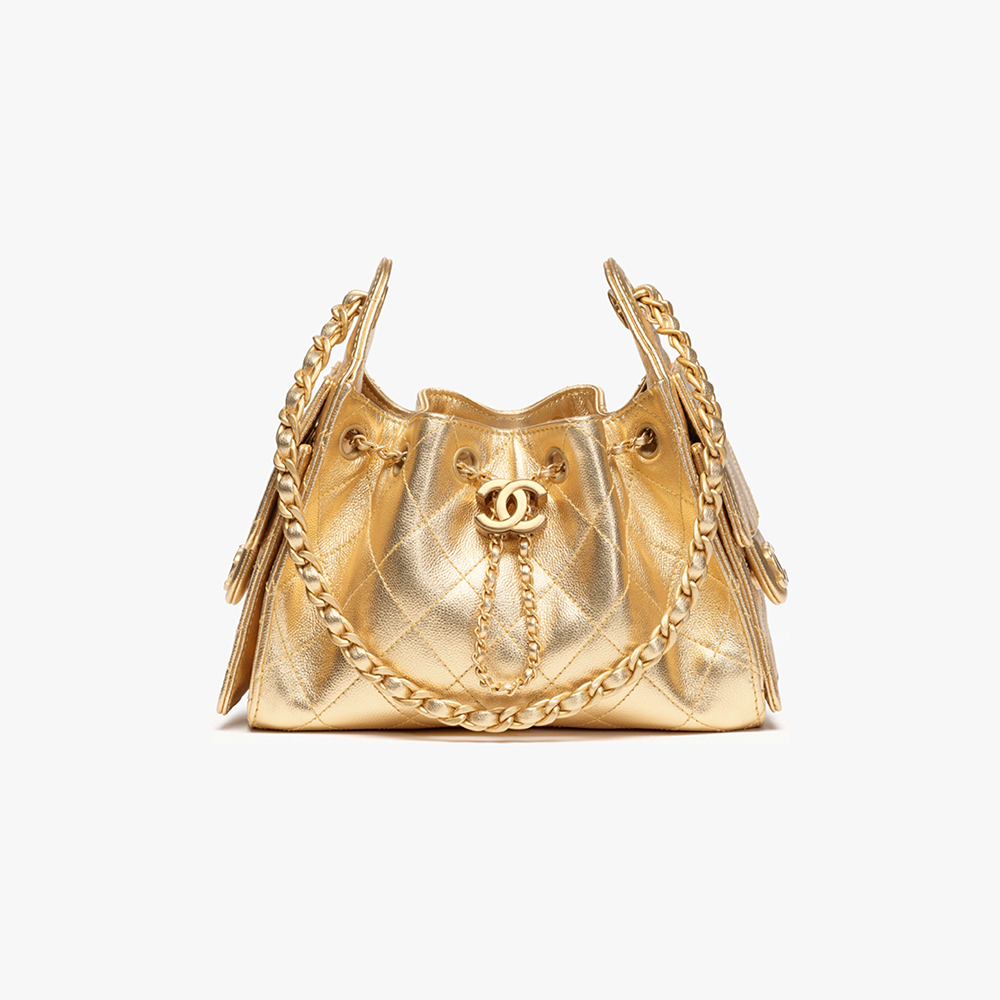 NIGO Chanel 25 Mini handbag Metallic Grained Calfskin #nigo333968