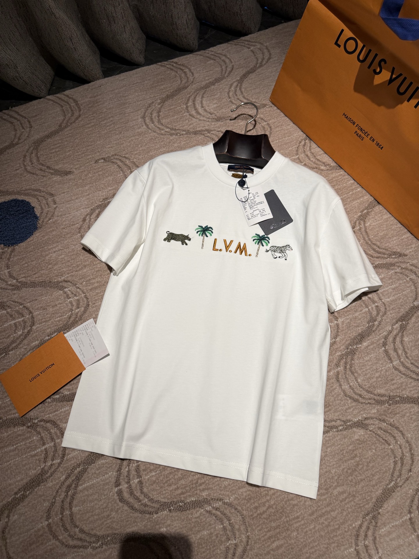 NIGO Louis Vuitton LV x The Darjeeling Limited Embroidered Short-Sleeved Crewneck #nigo336997