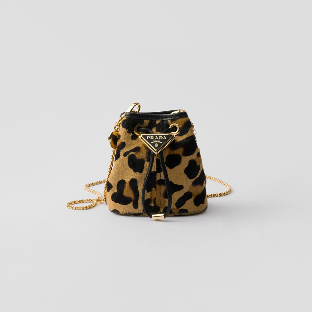 NIGO Prada Honey Printed Leather Mini Pouch #nigo300243