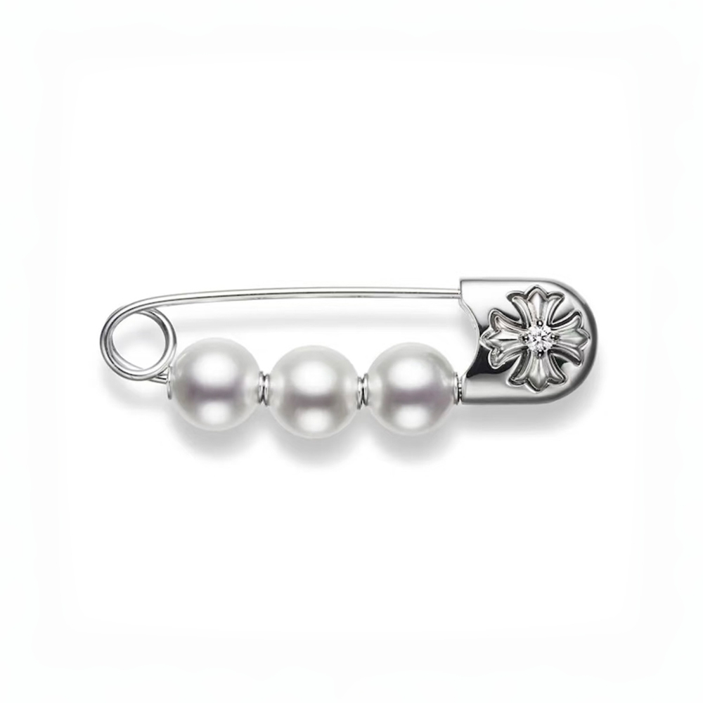 NIGO Chrome Hearts x Mikimoto Cross Pearl Pin Brooch #nigo337154