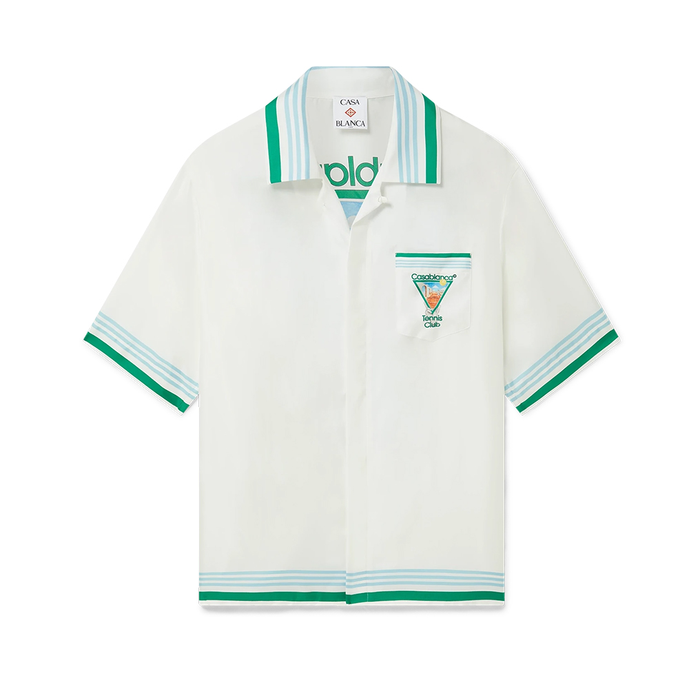 NIGO Casablanca Metaphysical Tennis Icon Short Sleeve Silk Shirt Shorts #nigo337184