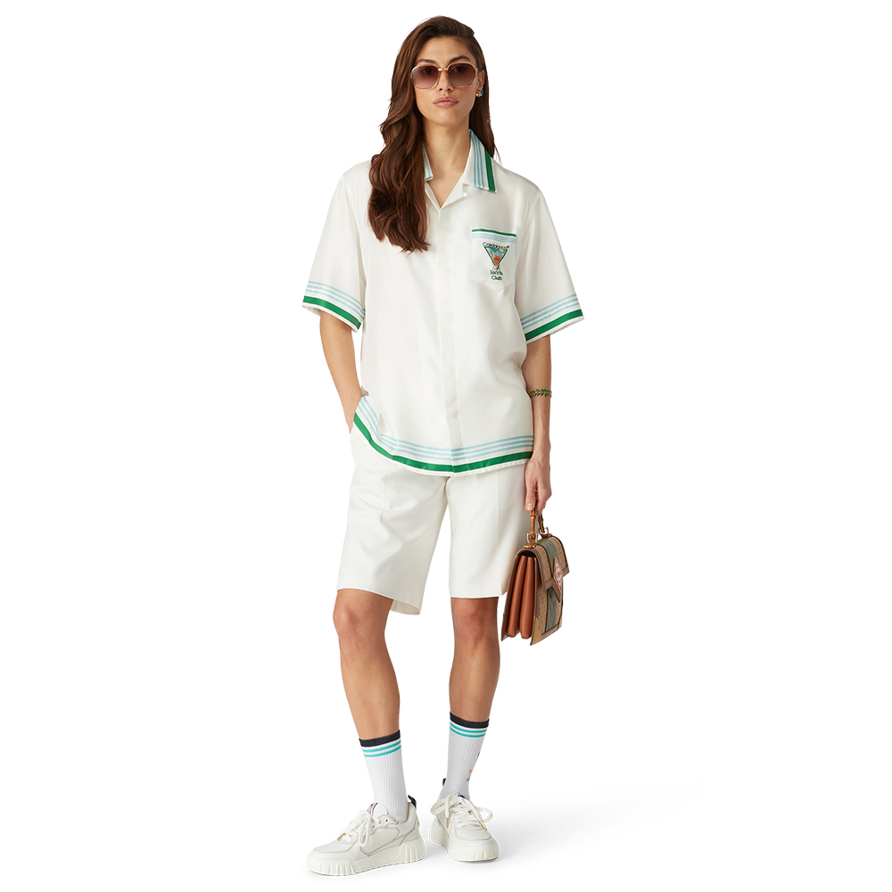 NIGO Casablanca Metaphysical Tennis Icon Short Sleeve Silk Shirt Shorts #nigo337184