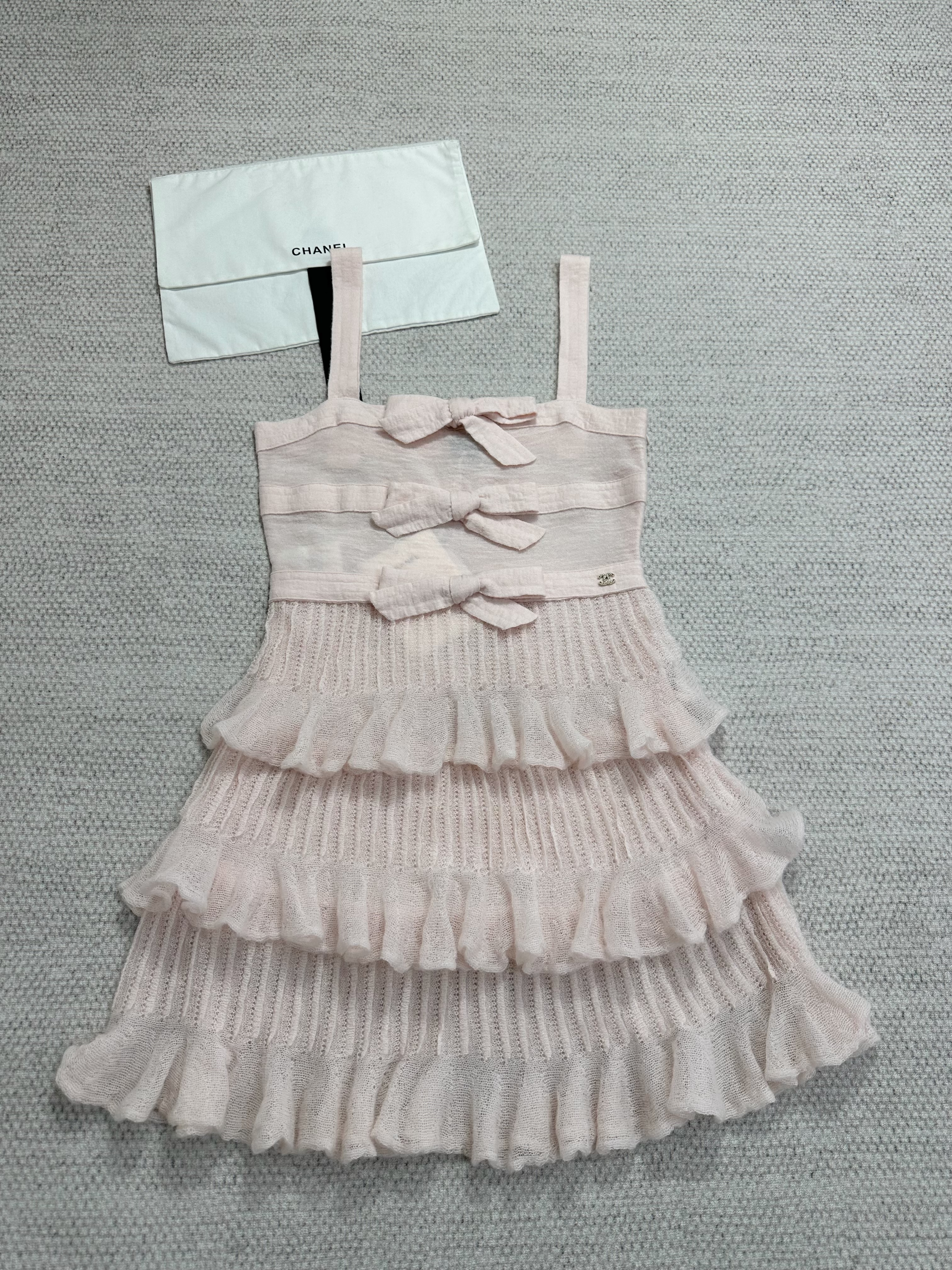 NIGO Chanel Dress Mohair and Silk Light Pink #nigo337221