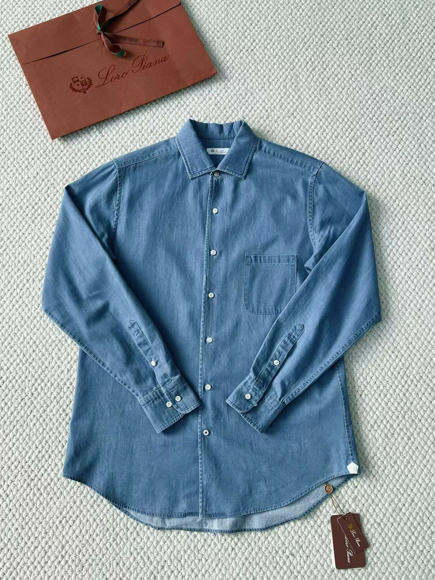 NIGO Loro Piana Top-quality Version André Shirt Cotton Ultra Stone-Washed #nigo375405