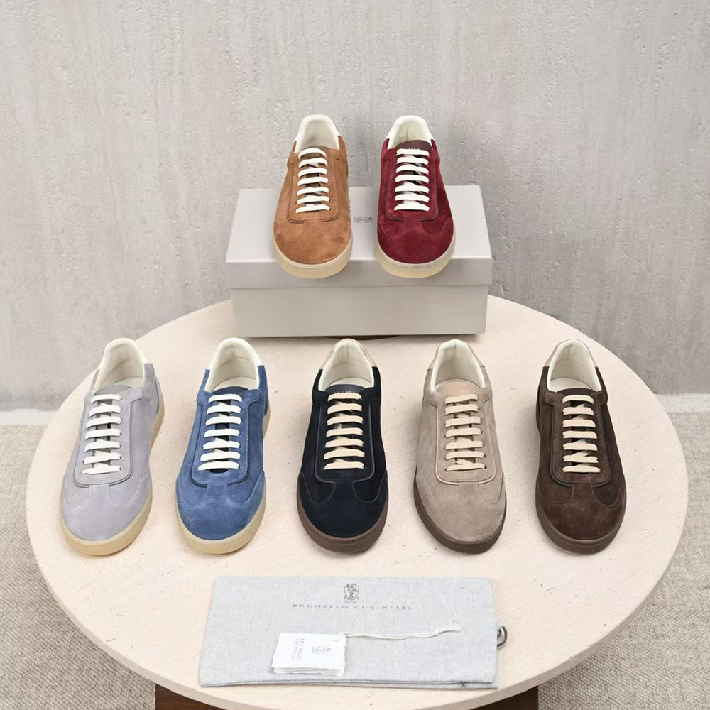 NIGO Brunello Cucinelli Top-quality Version Men's Suede sneakers #nigo375407