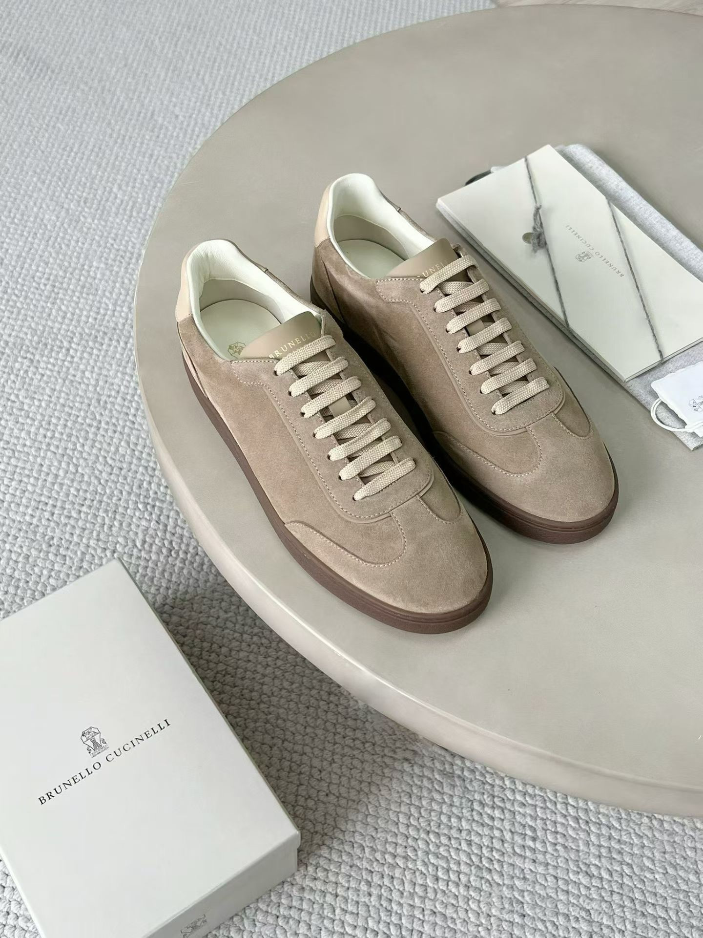 NIGO Brunello Cucinelli Top-quality Version Men's Suede sneakers #nigo375407