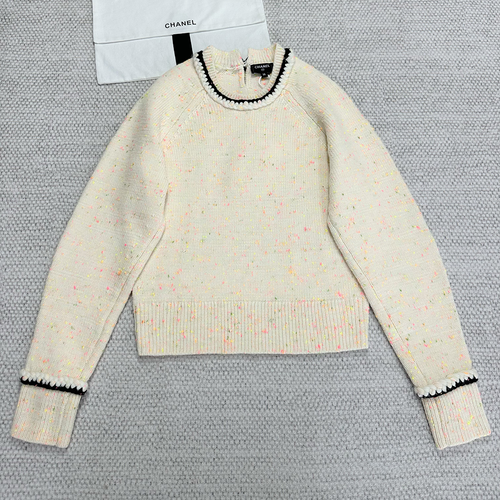 NIGO Chanel Top-Qualitu Version Knitted Collared Wool Sweater#nigo375487