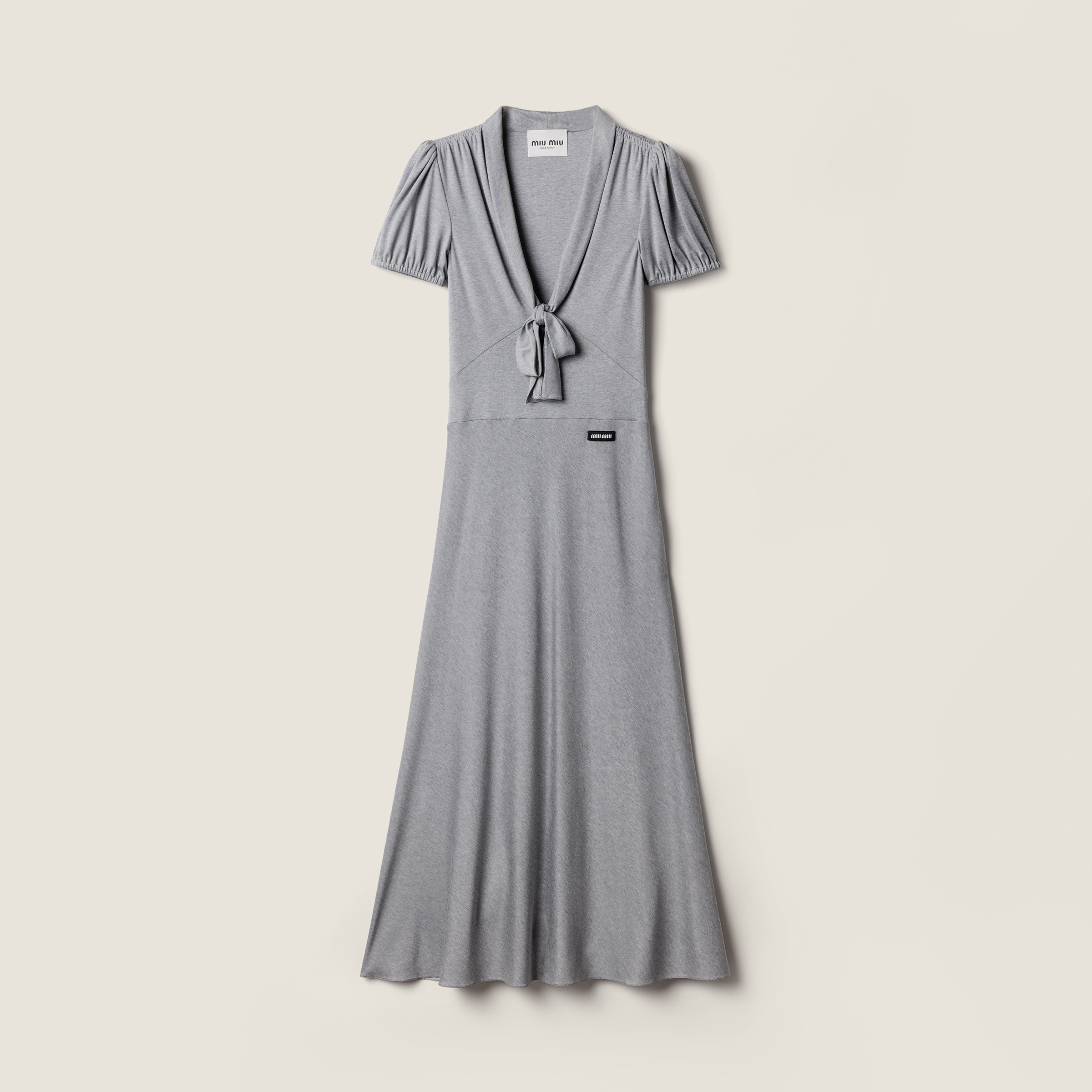NIGO MiuMiu Grey Silk Jersey Dress #nigo375483