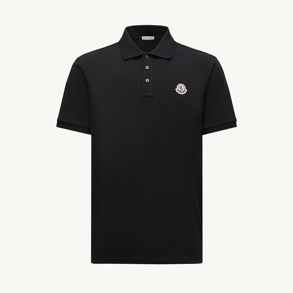 NIGO Moncler Black Logo Patch Cotton Piquet Polo Shirt Polos T-shirts #nigo375497
