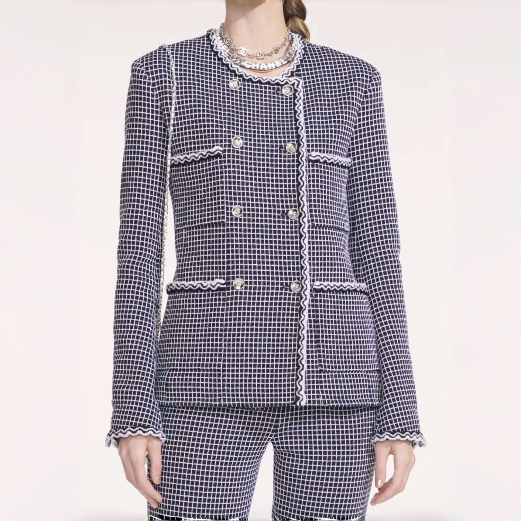 NIGO Chanel Tweed Plaid Jacket #nigo336536