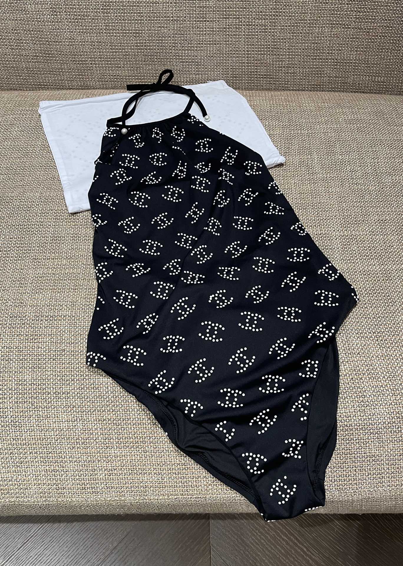 NIGO Chane Printed One-Piece Black Swimwear Clothing #nigo375530