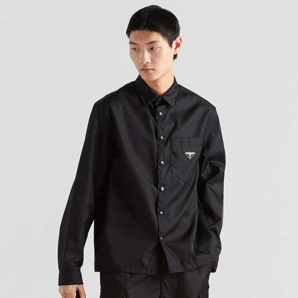 NIGO PRADA Black Re-nylon Shirt #nigo375704