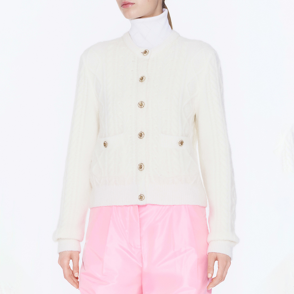 NIGO Chanel Cardigan Cashmere Silk White #nigo375696
