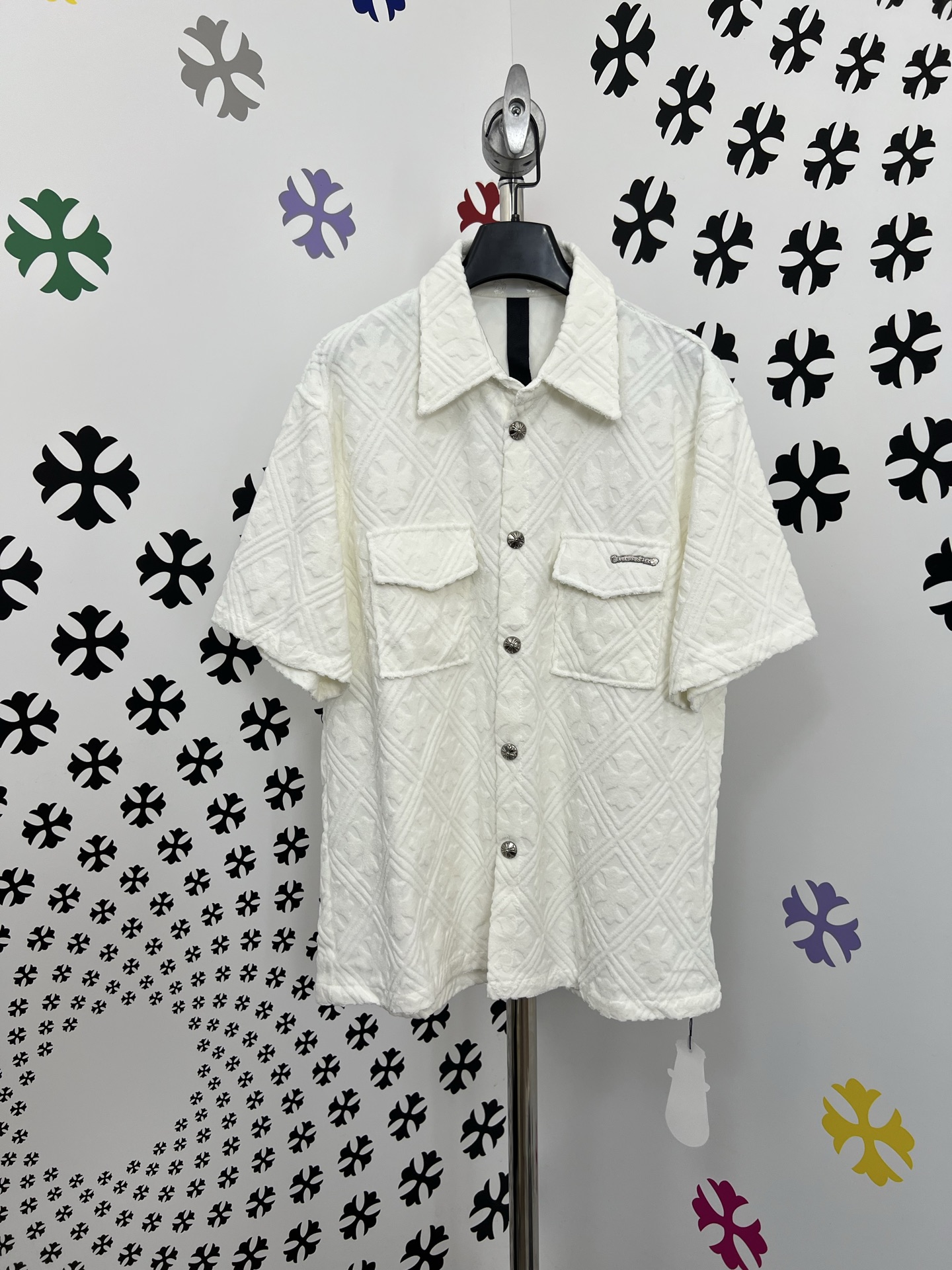 NIGO Chrome Hearts Terry Jacquard Short-sleeved Shirt #nigo375817 - 2