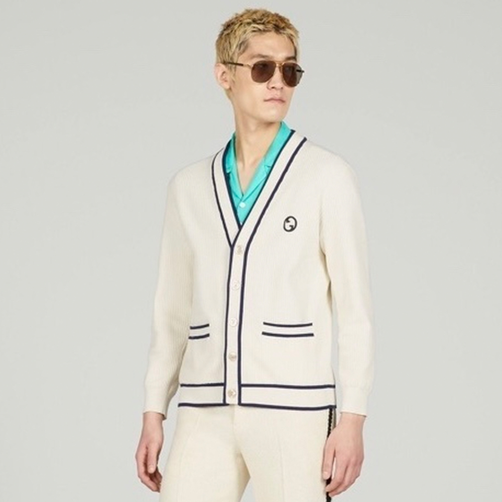 NIGO Gucci Patchwork Wool and Cotton-blend Cardigan #nigo213410