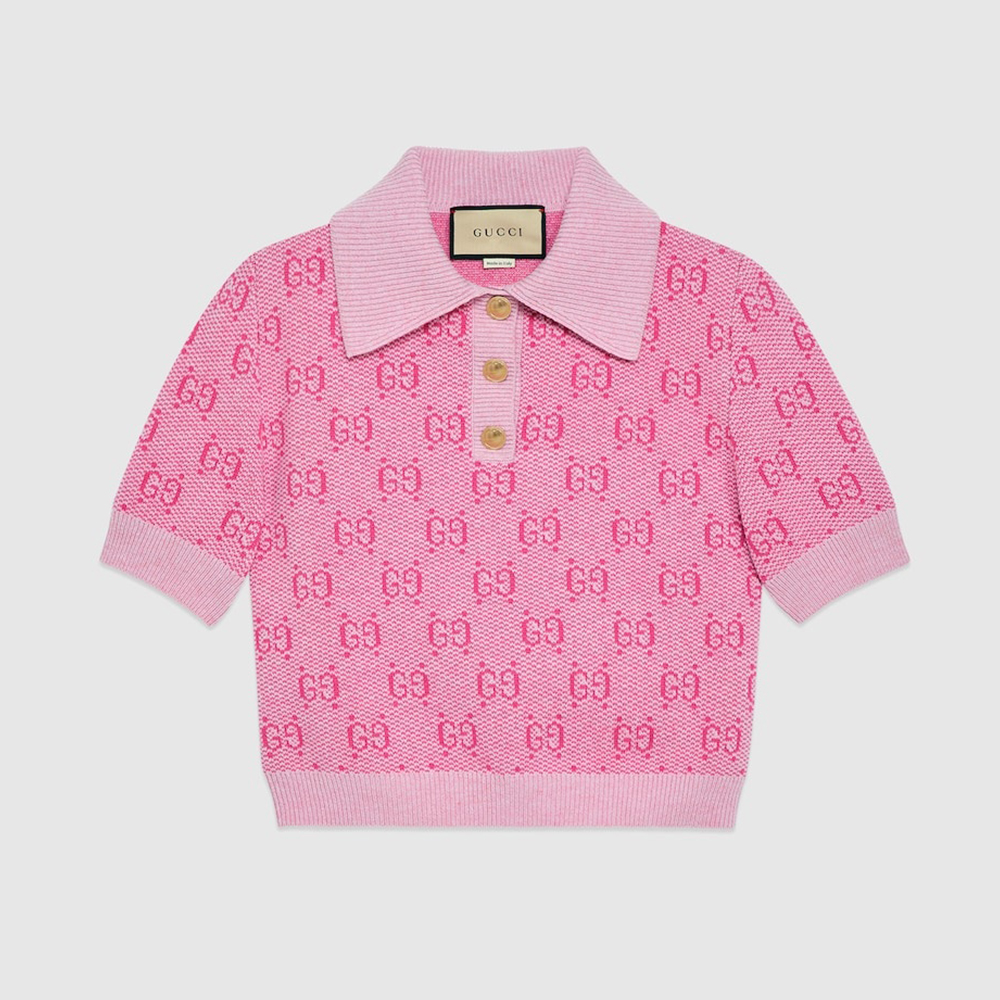 NIGO Gucci GG Wool Jacquard Polo #nigo375838 - 2