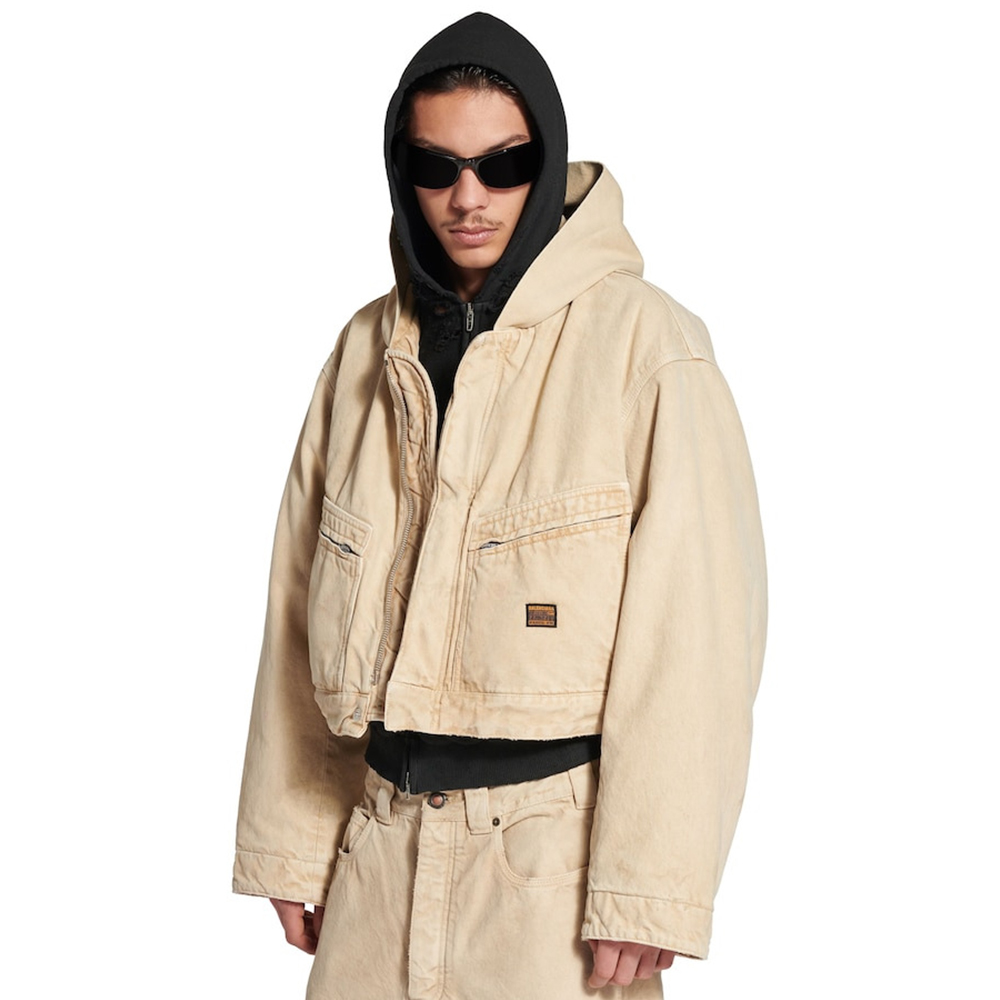 NIGO Balenciaga Men's Cropped Hooded Workwear Jacket #nigo375601