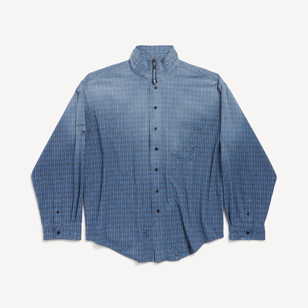 NIGO Balenciaga Men's Zip-up Shirt in Blue #nigo375912 - 2