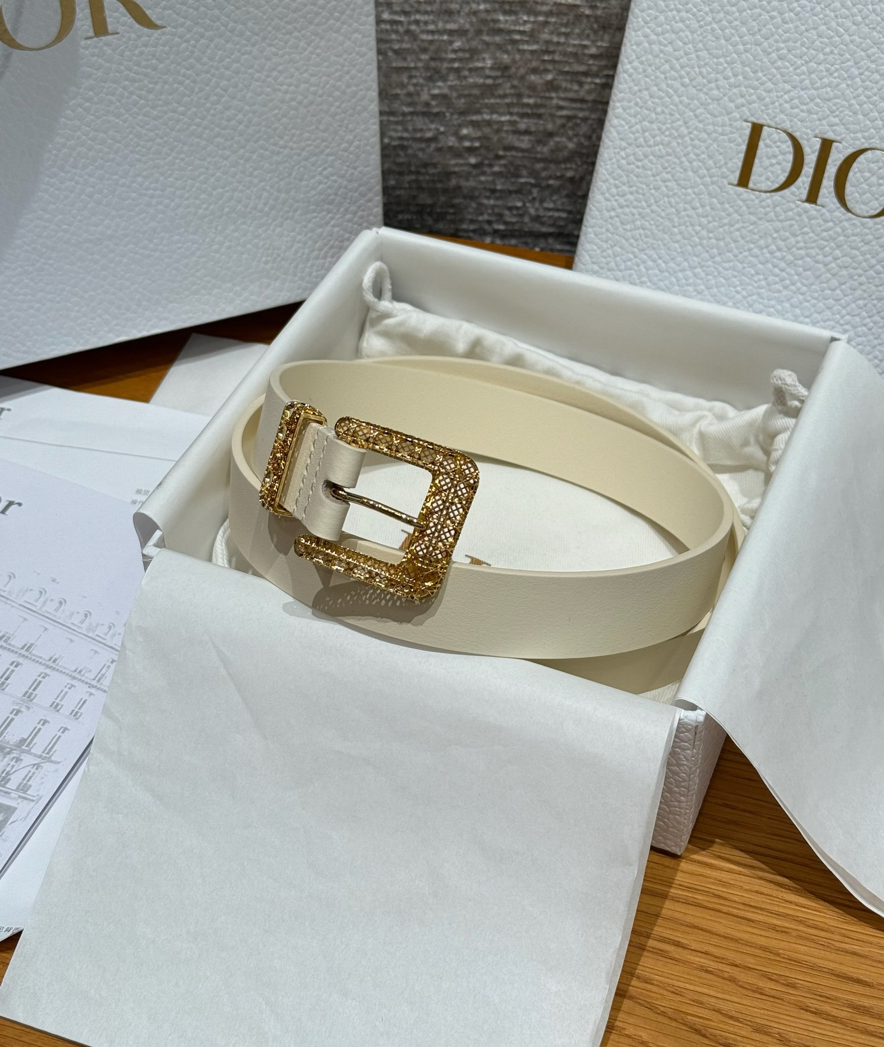 NIGO Dior Cannage Belt Black Smooth Calfskin 25MM #nigo375916 - 2