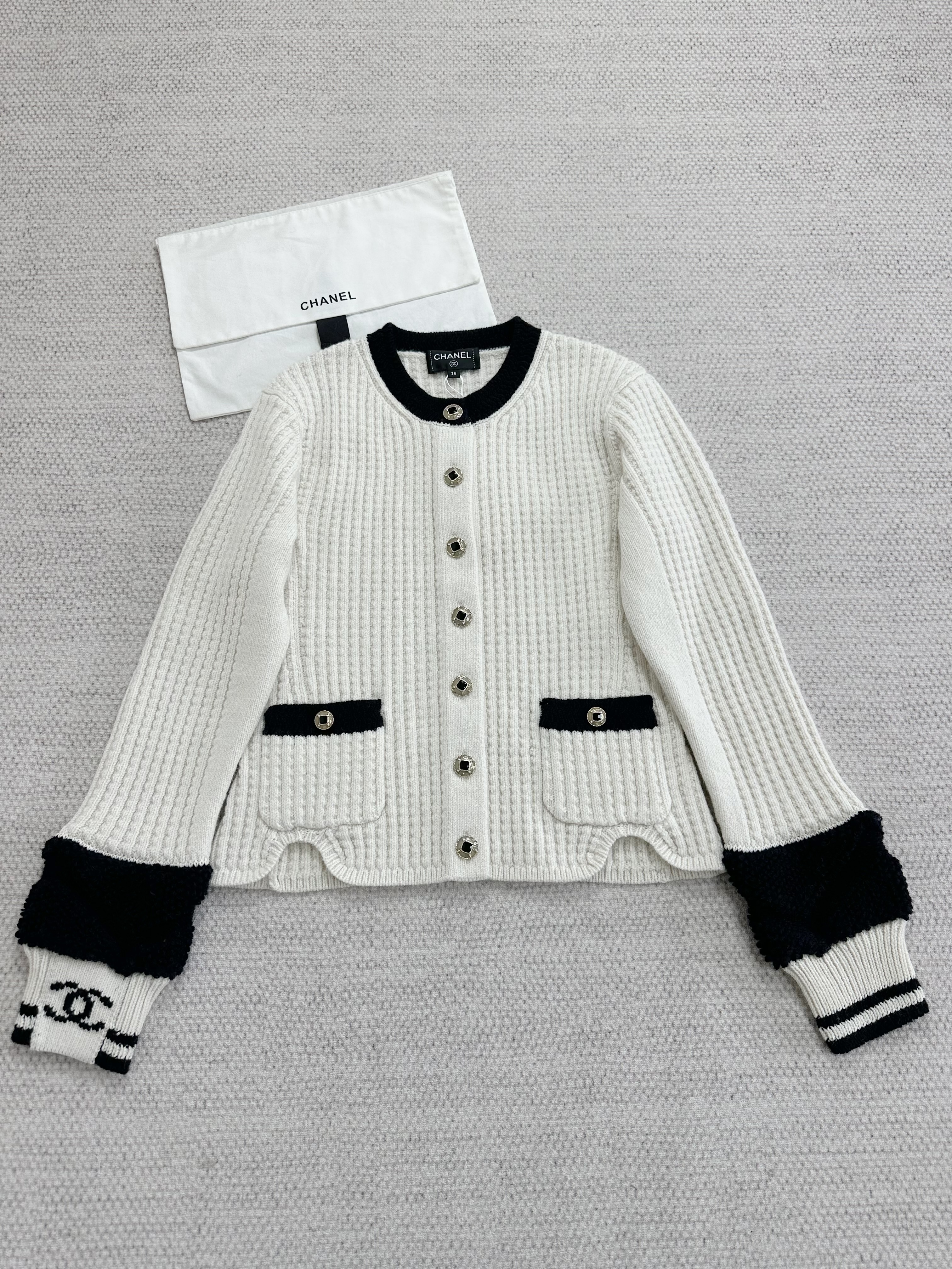 NIGO Chanel Jacket Wool Ecru Black #nigo375845 - 2