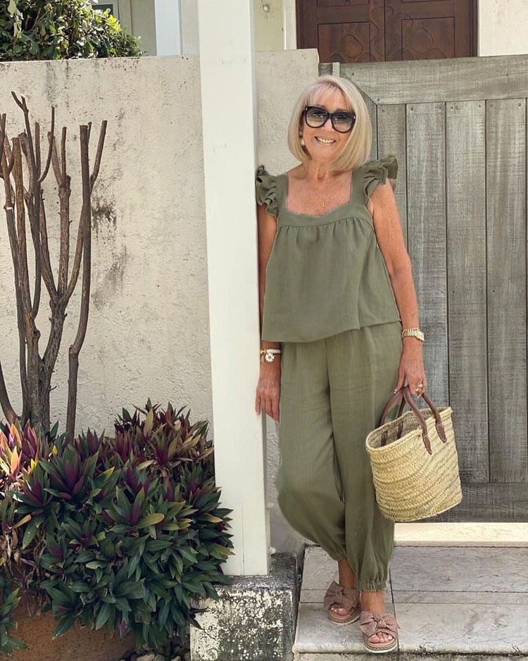 Jules Linen Two-Piece Set-Size S/3XL