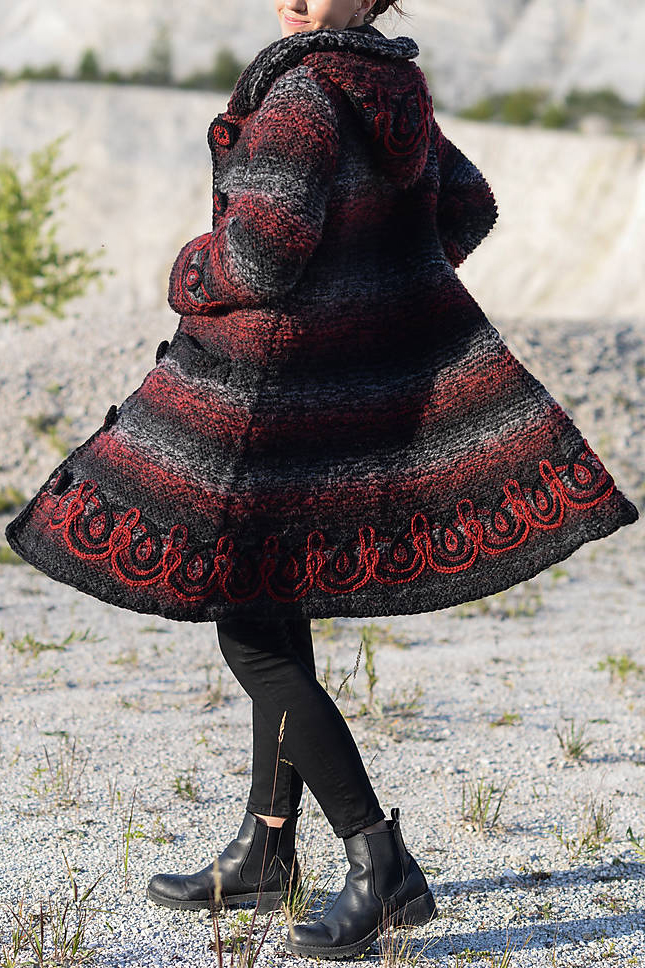 Women Casual Plus Size Long Sleeve Hooded Outwear