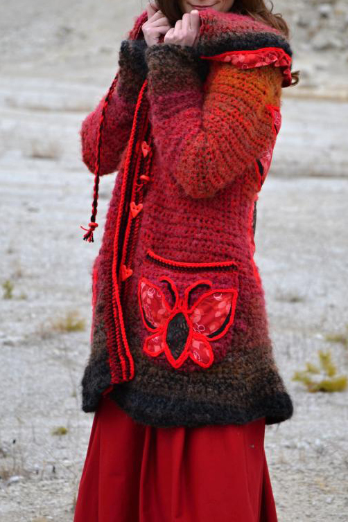 Women Long Sleeve Butterfly Plus Size Outwear - [Last 98 pcs Left]