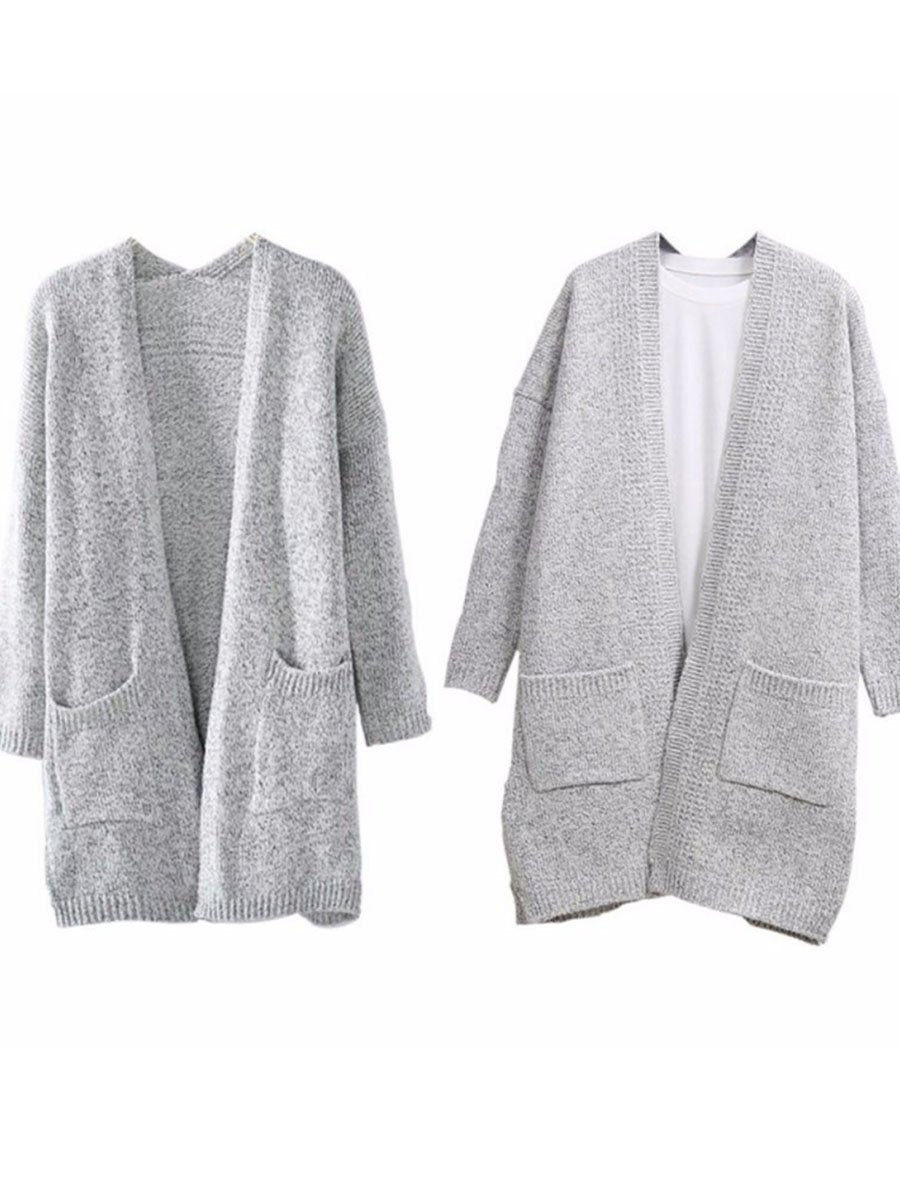 Fashion Long Sleeve Knitting Cardigan