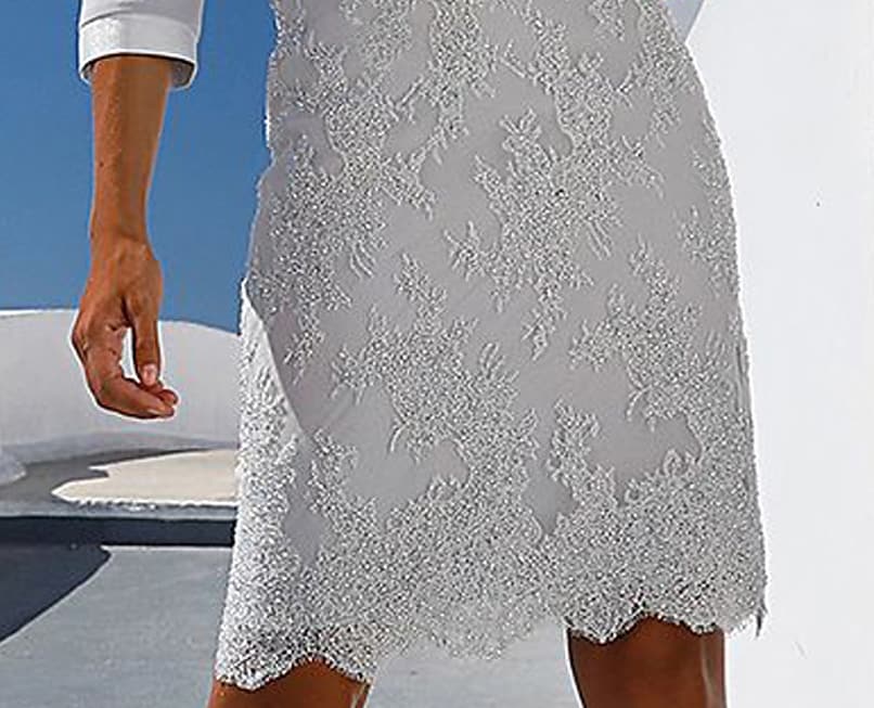 Women's Two Piece Knee Length Dress Set