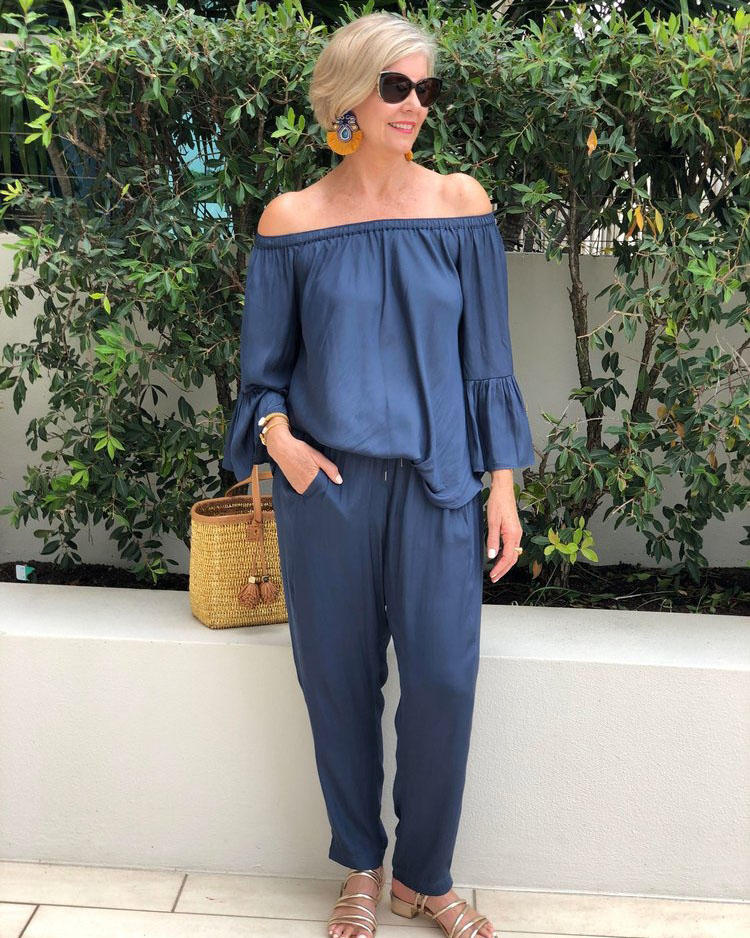 Strapless Ruffle Sleeve Two-Piece Set